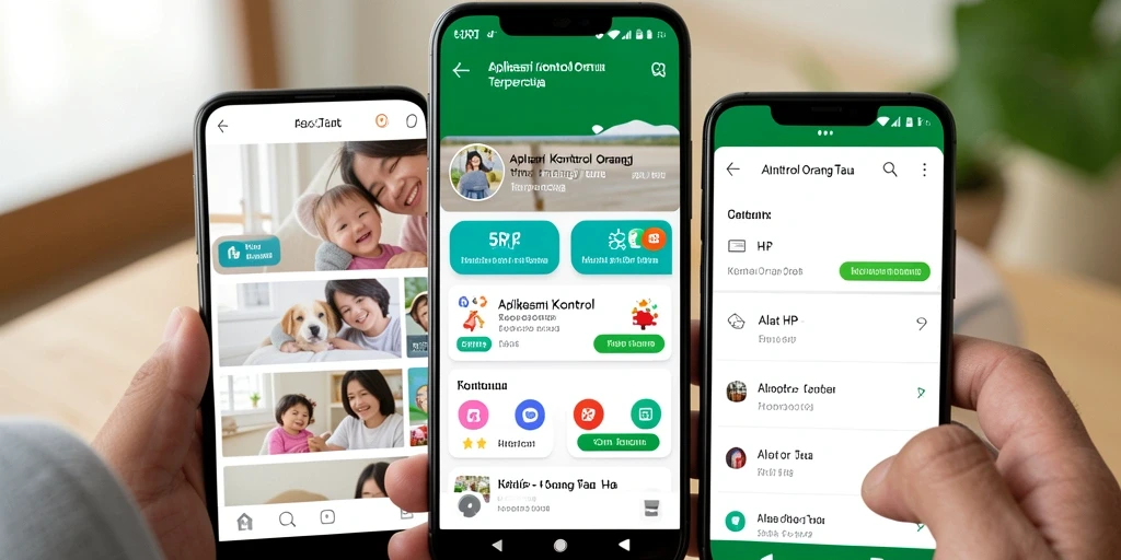 Antarmuka aplikasai 5RT untuk kontrol orang tua yang efektif.