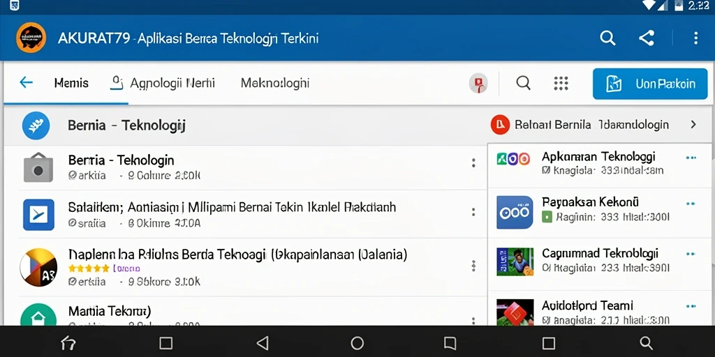 Tampilan antarmuka AKURAT79 yang modern dan informatif.