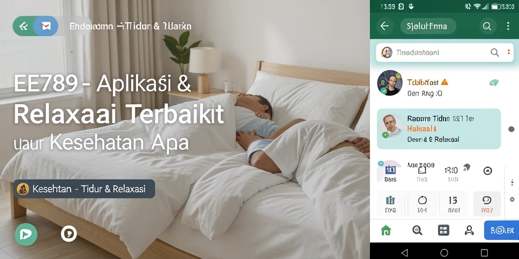 Antarmuka EE789 menampilkan pilihan suara relaksasi yang menarik.