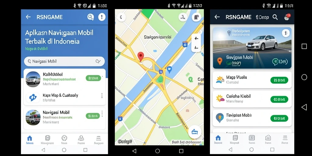 Screenshot utama RSNGAME menampilkan antarmuka Navigasi Mobil yang jelas dan informatif.